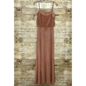 VINTAGE COCKTAIL BLOUSEN SPAGHETTI STRAP SPECIAL OCCASION DINNER DATE MAXI DRESS